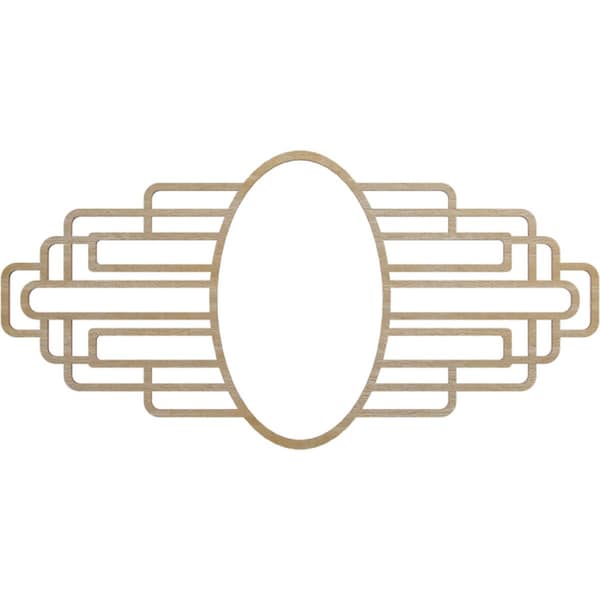 Ekena Millwork Elizabeth Wood Fretwork Prcd Ceiling Medallion, Hickory, 20"W x 10"H x 5 1/2"IW x 9 1/2"IH x 1/4"T CMWP20X10X0250EBHI - main